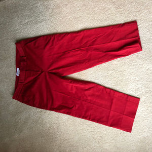Red Calvin Klein capris